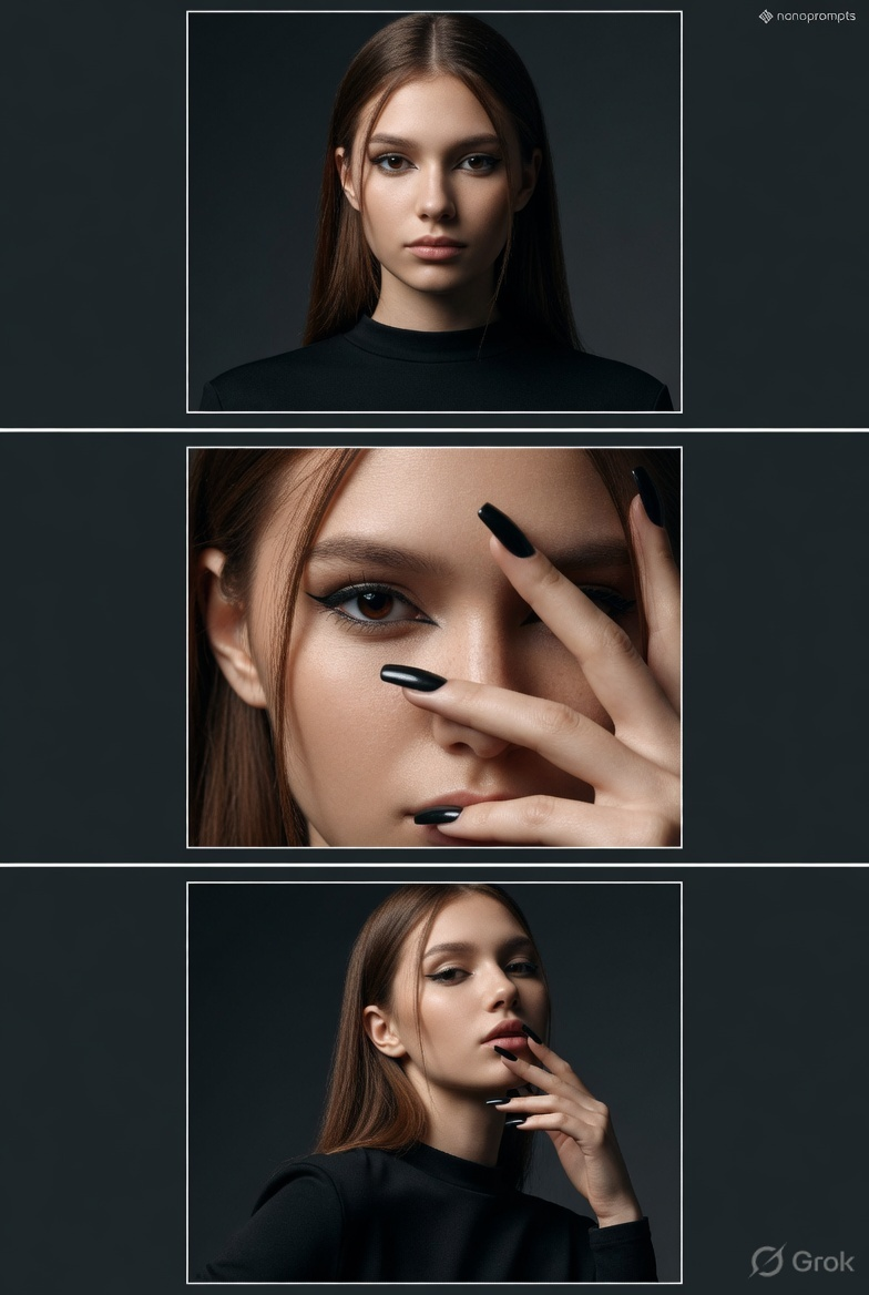 prompt seen Cinematic Luxury Vertical Triptych ai photo