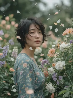 prompt seen Dreamy Fine-Art Garden gemini ai photo