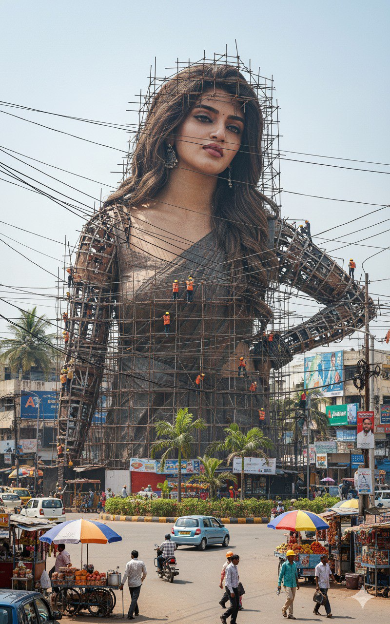 Epic Indian City Statue Concept
