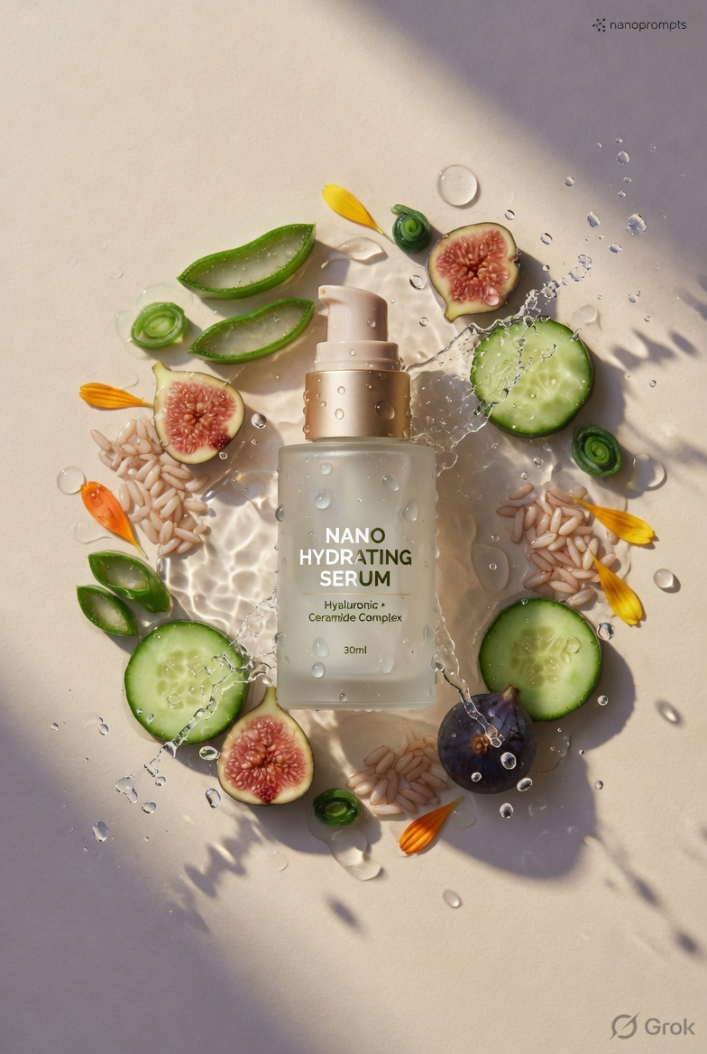 prompt seen Flat Lay Ingredients ai photo