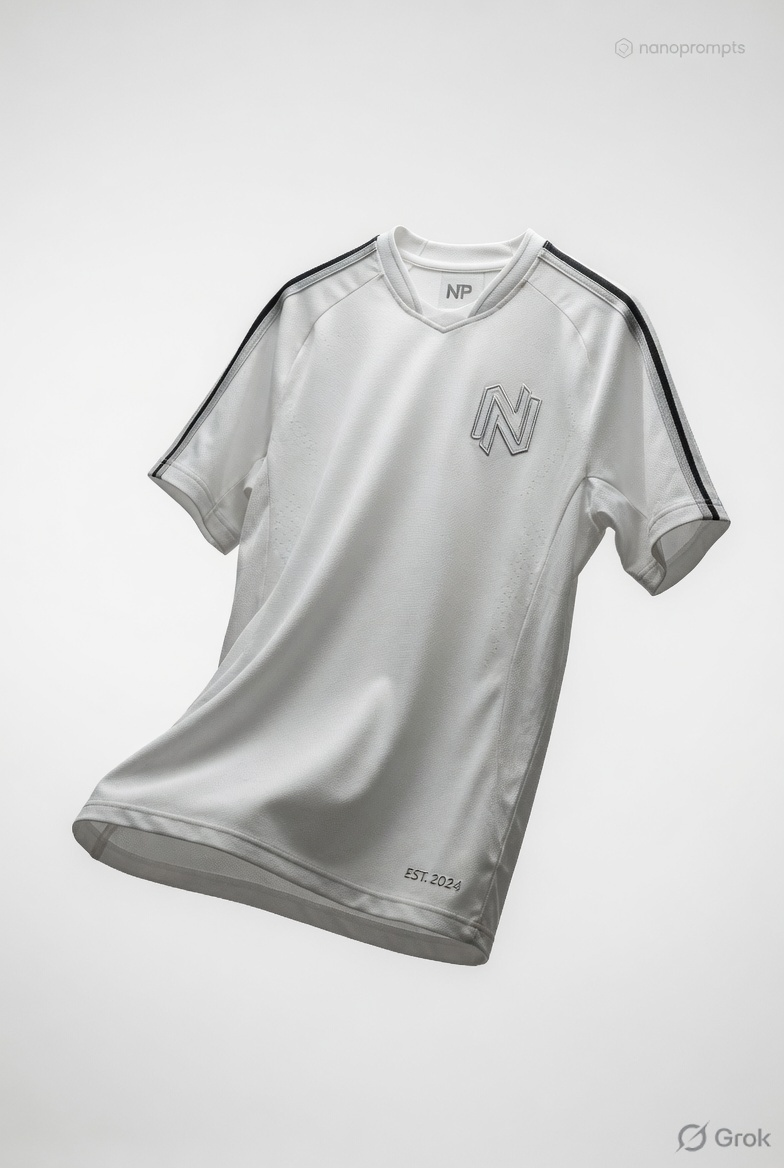 prompt seen Football Jersey Lookbook ai photo