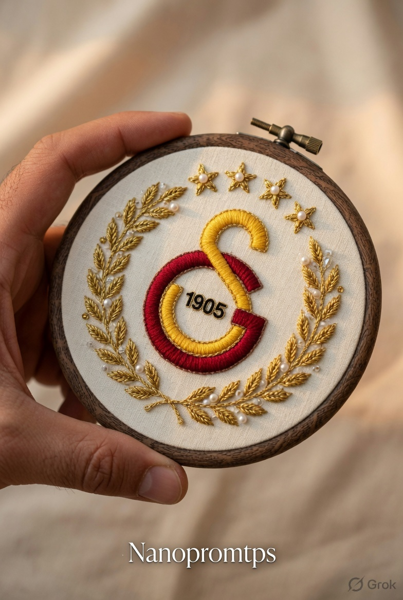 Galatasaray Logo Embroidery Hoop