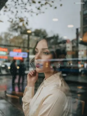 prompt seen Glass Window Layered Reflection gemini ai photo