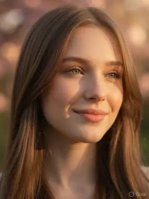 prompt seen Golden Hour Soft Bokeh Portrait gemini ai photo