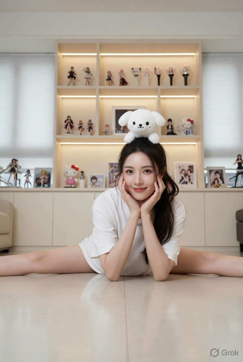 prompt seen High-End Studio Oversplits ai photo