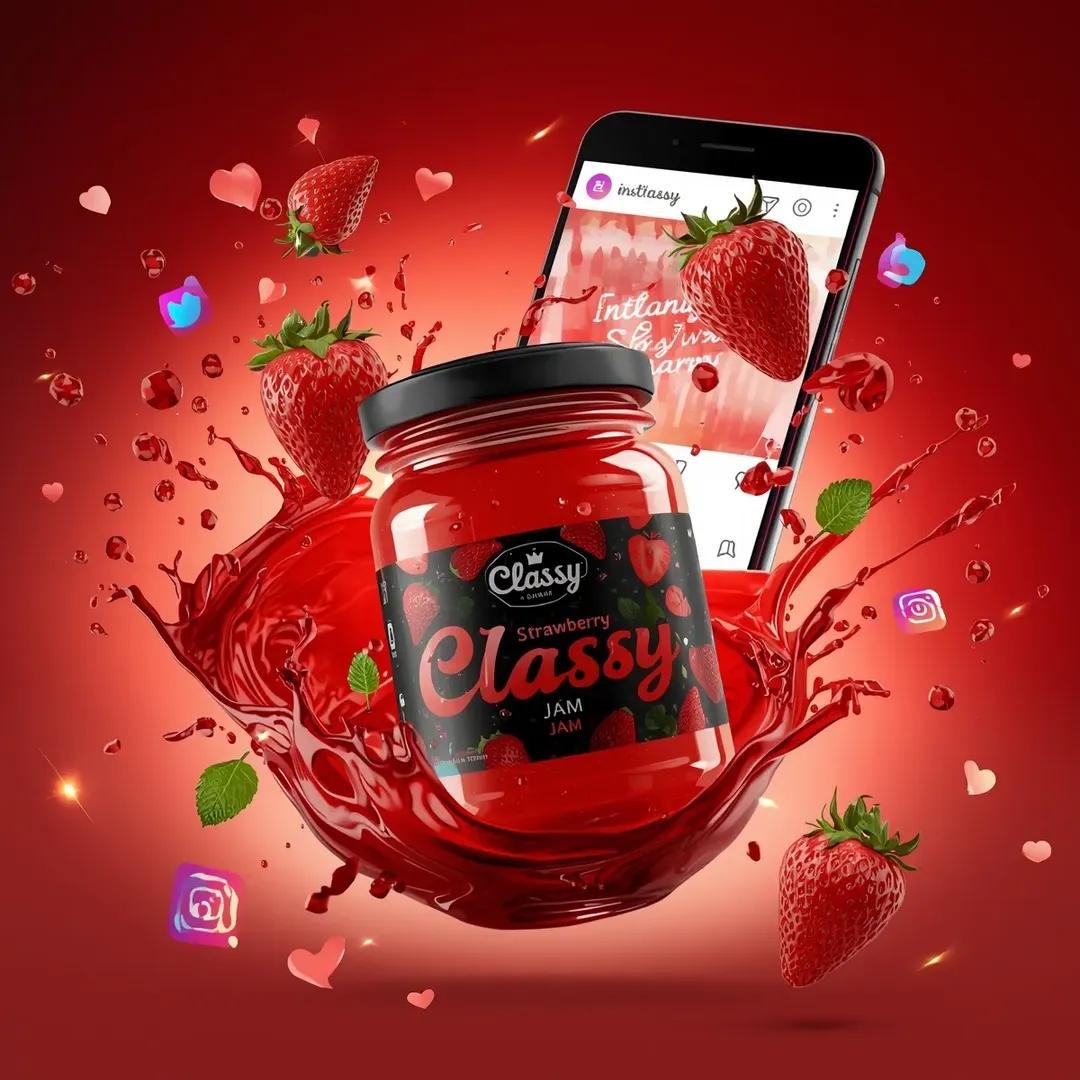 prompt seen Premium AI Prompt: Ultra-realistic Commercial Food Product Advertising Scene ai photo 2