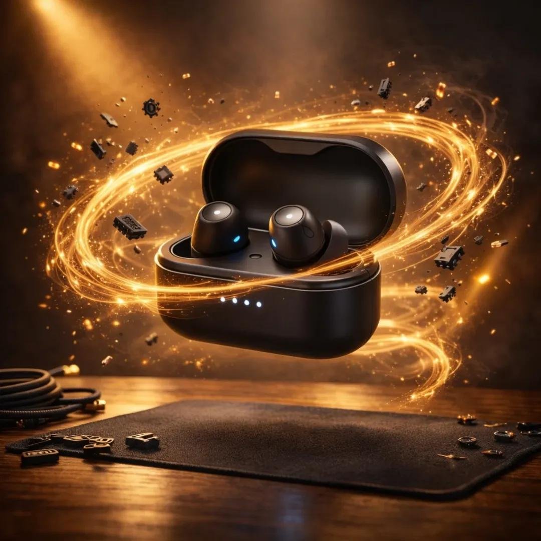 prompt seen Premium AI Prompt: Ultra-realistic Gaming Mouse Floating Above ai photo 3