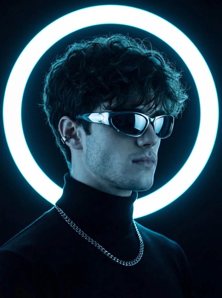 prompt seen Premium AI Prompt: Captured In A Dark Studio Environment gemini ai photo