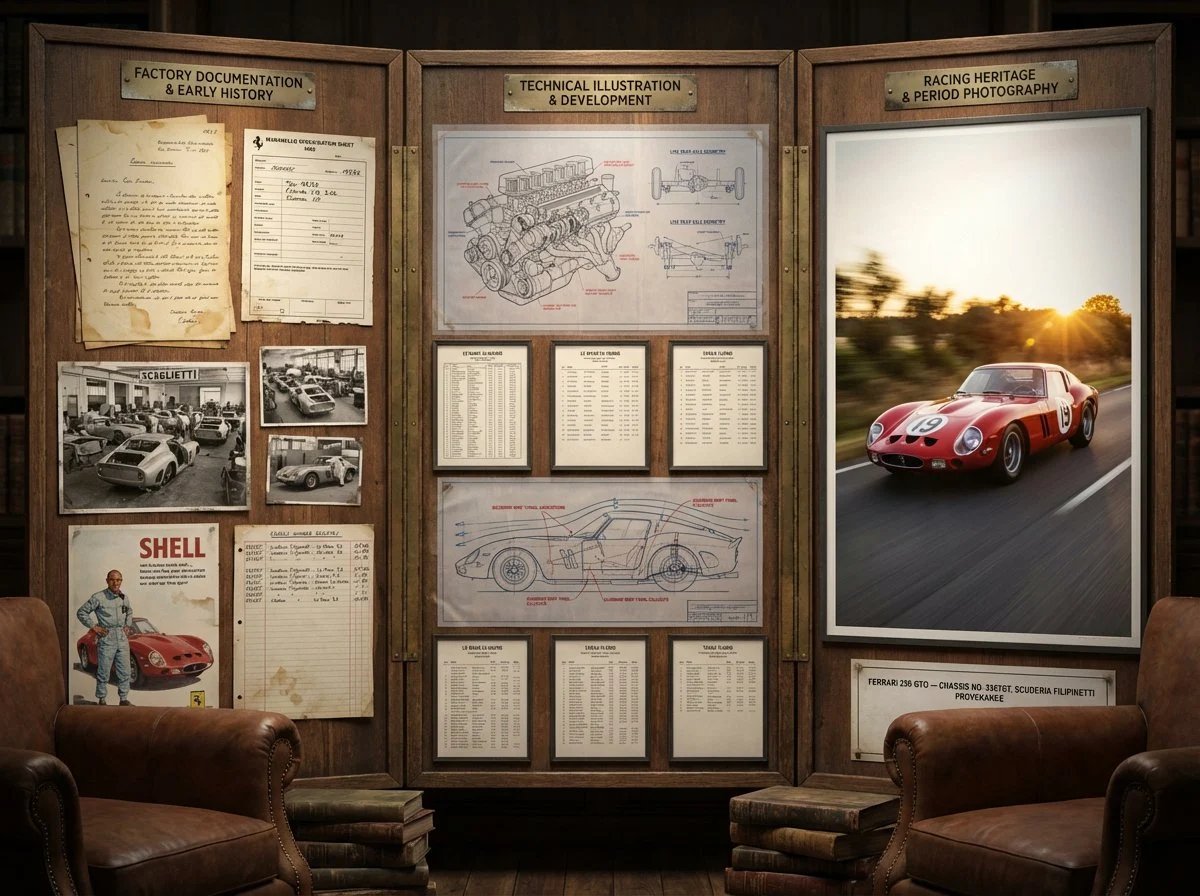 prompt seen Premium AI Prompt: A Marque Historians Documentation Board ai photo 4