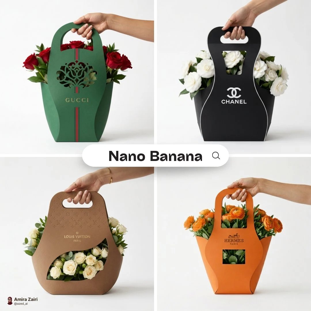 prompt seen Premium AI Prompt: Minimalist Branded Flower Packaging Design gemini ai photo