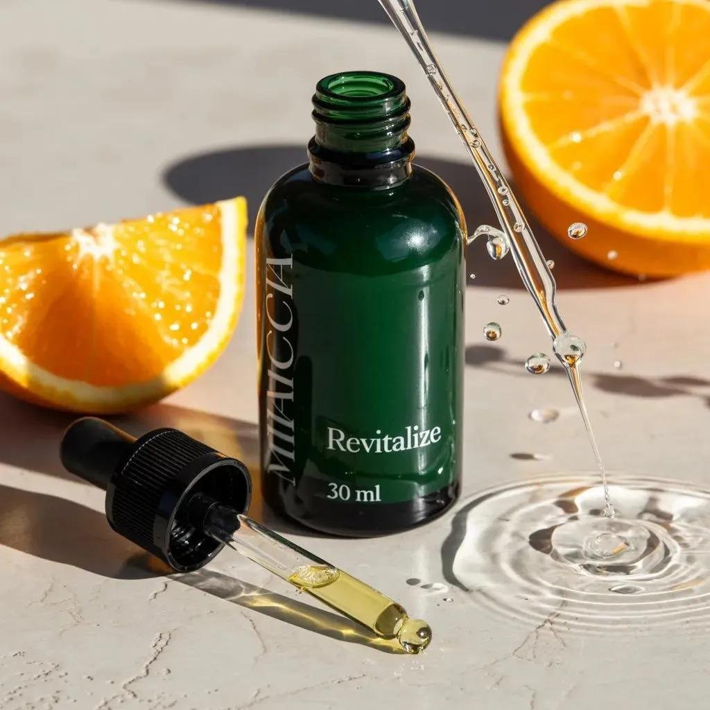 prompt seen Premium AI Prompt: Ultra-realistic Premium Skincare Serum Bottle (dark ai photo 3