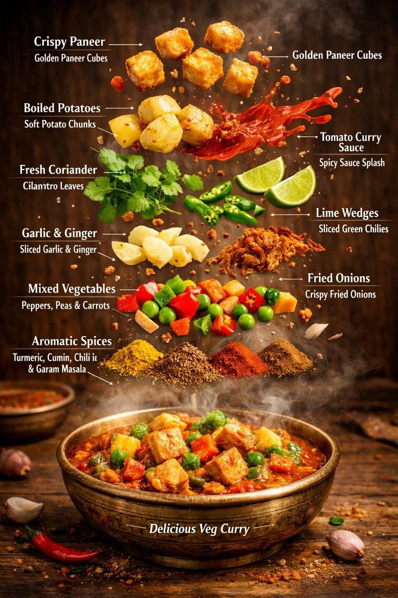 prompt seen Premium AI Prompt: Hyper-realistic Editorial Food Infographic gemini ai photo