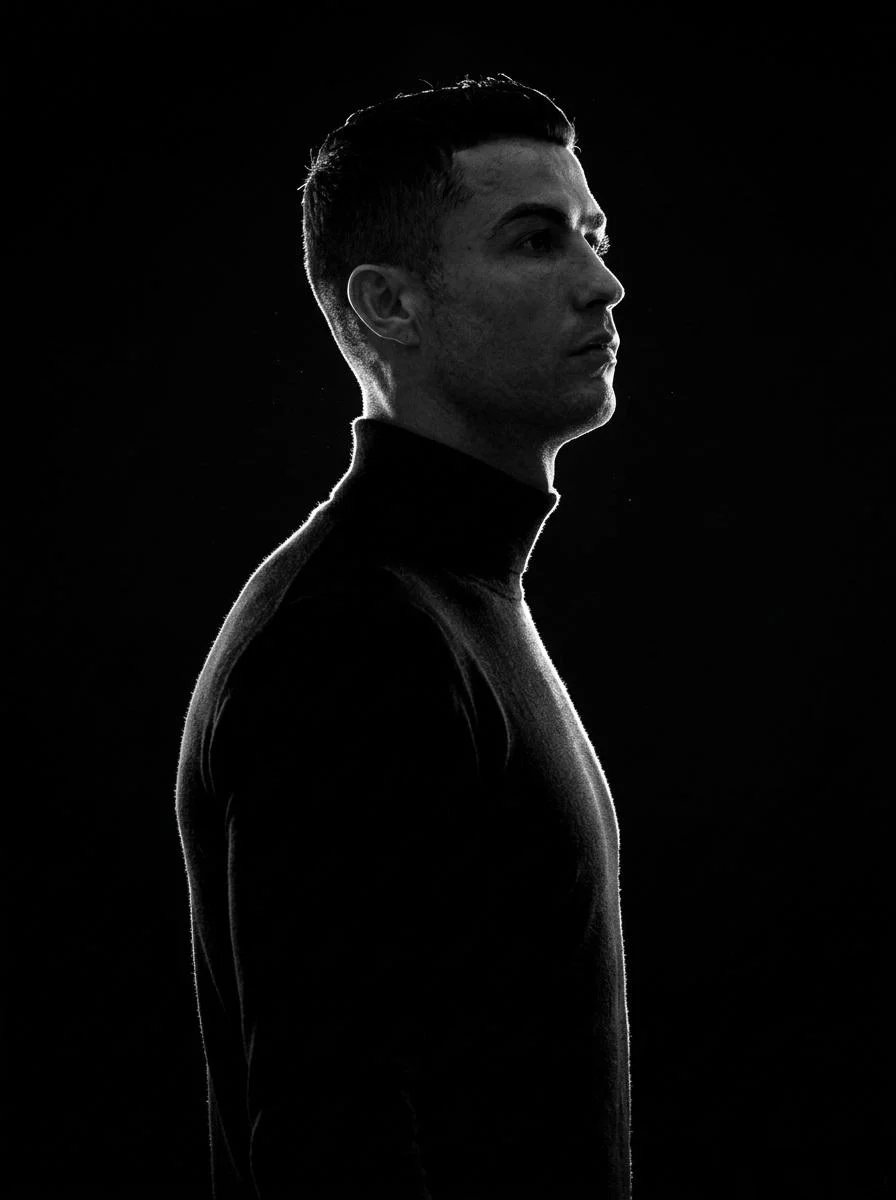prompt seen Premium AI Prompt: A Minimalist Black And White Cinematic gemini ai photo