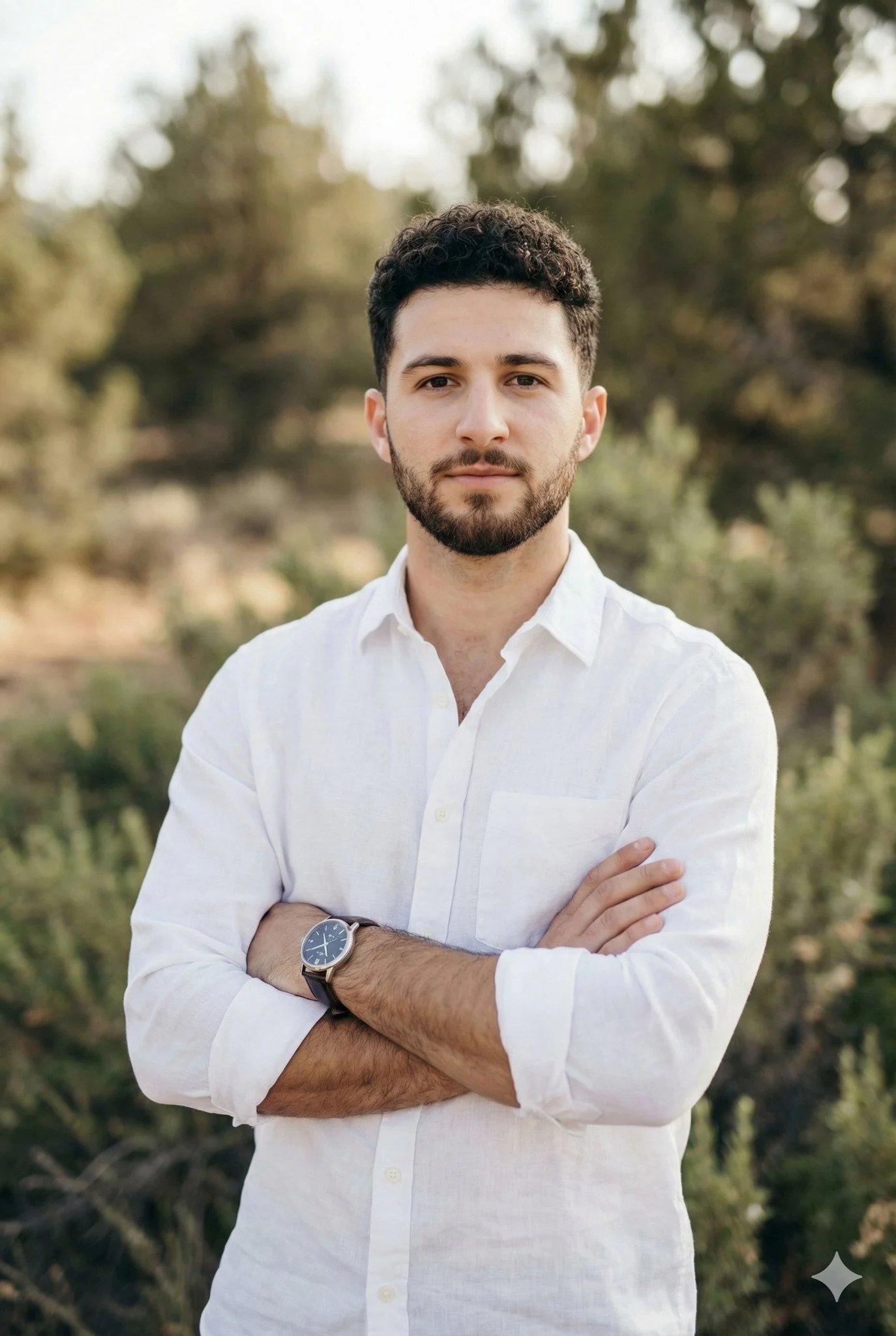 prompt seen Premium AI Prompt: Long-sleeve Button-up Shirt Short To Medium ai photo 2
