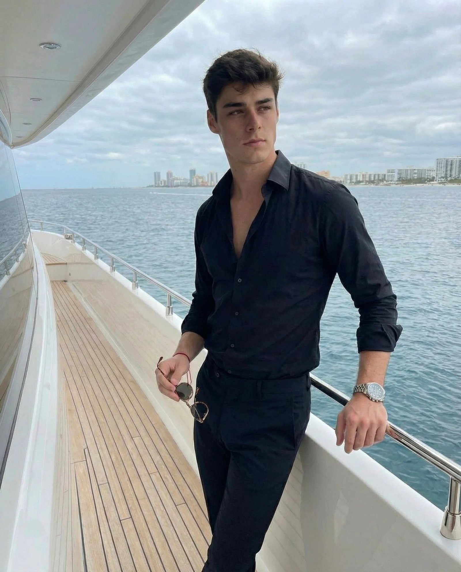 prompt seen Premium AI Prompt: Long-sleeve Button-up Shirt ai photo 2