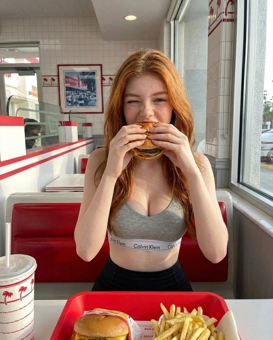 prompt seen Premium AI Prompt: Prompt A Young Red-haired Woman ai photo 2