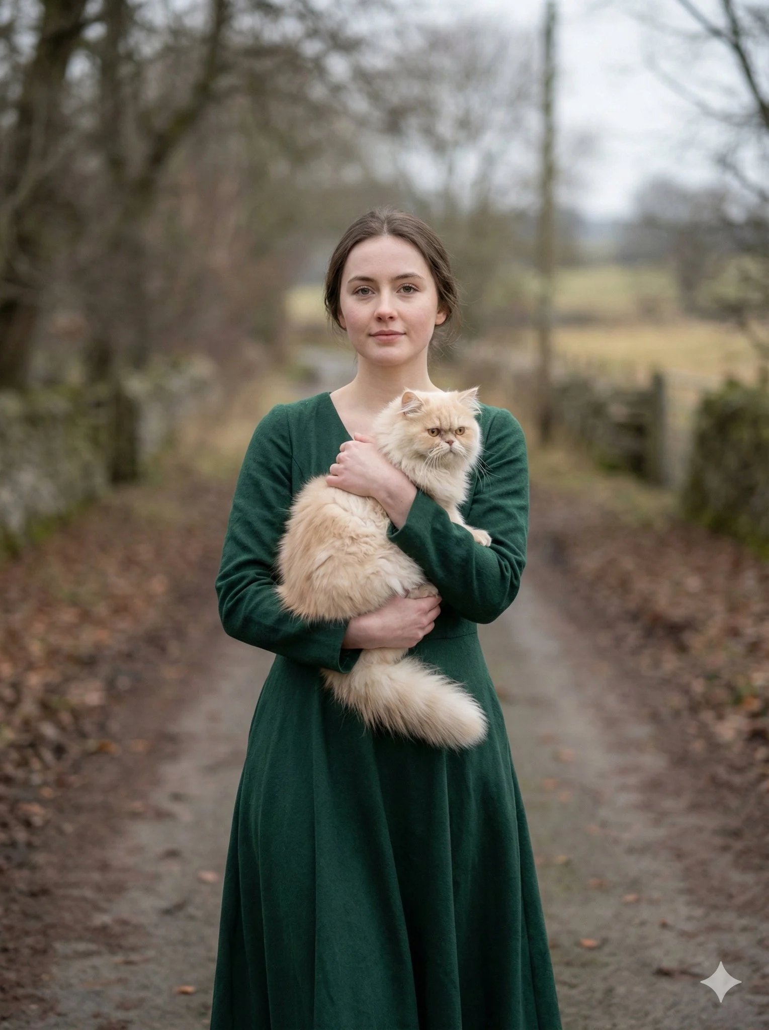 prompt seen Premium AI Prompt: Portrait Of A Young Woman ai photo 2