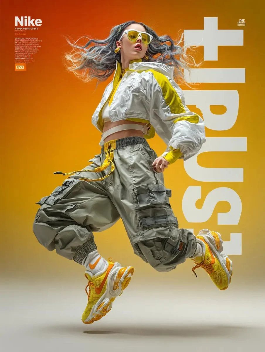 prompt seen Premium AI Prompt: A Dynamic Fashion Advertisement For Nike ai photo 2