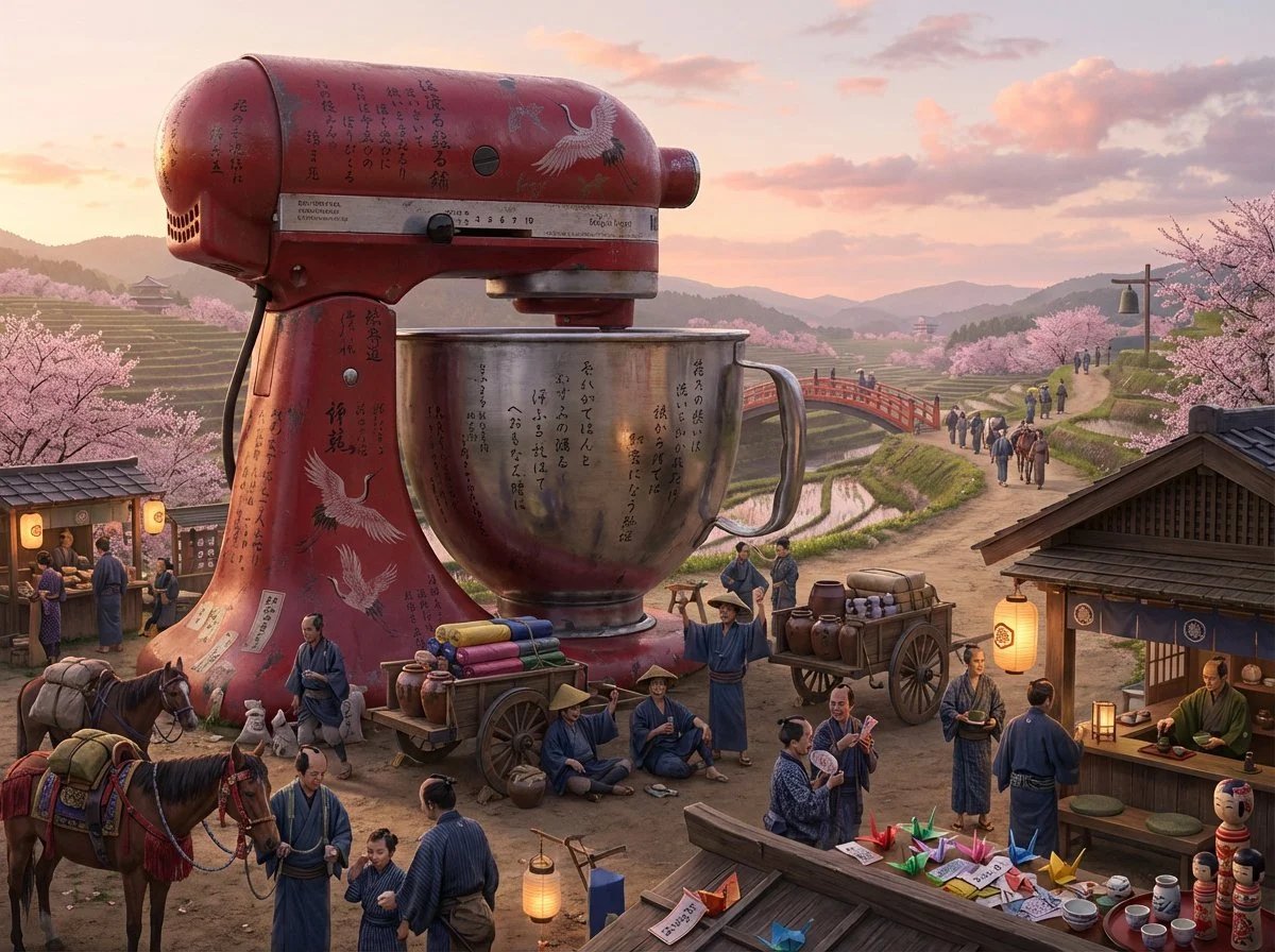 prompt seen Premium AI Prompt: A Ordinary Object As A Landmark ai photo 3