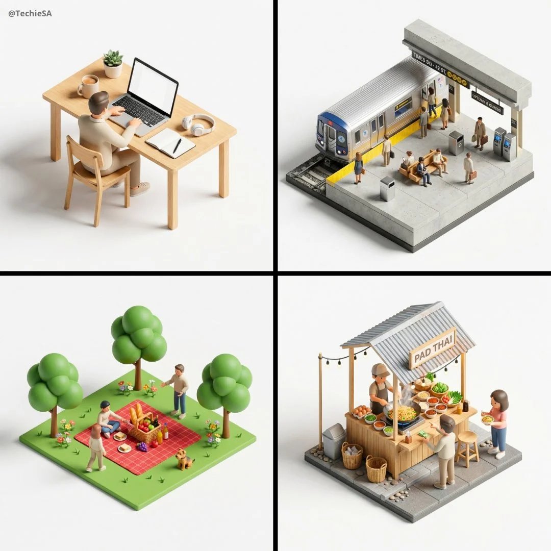 prompt seen Premium AI Prompt: Create A 45° Top-down Isometric Miniature gemini ai photo