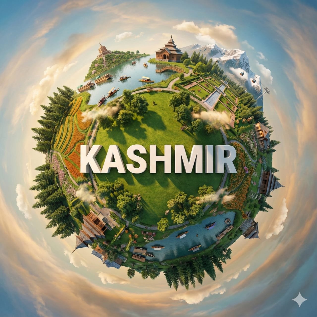 prompt seen Premium AI Prompt: Create A Hyper-realistic Miniature Planet Showcasing gemini ai photo