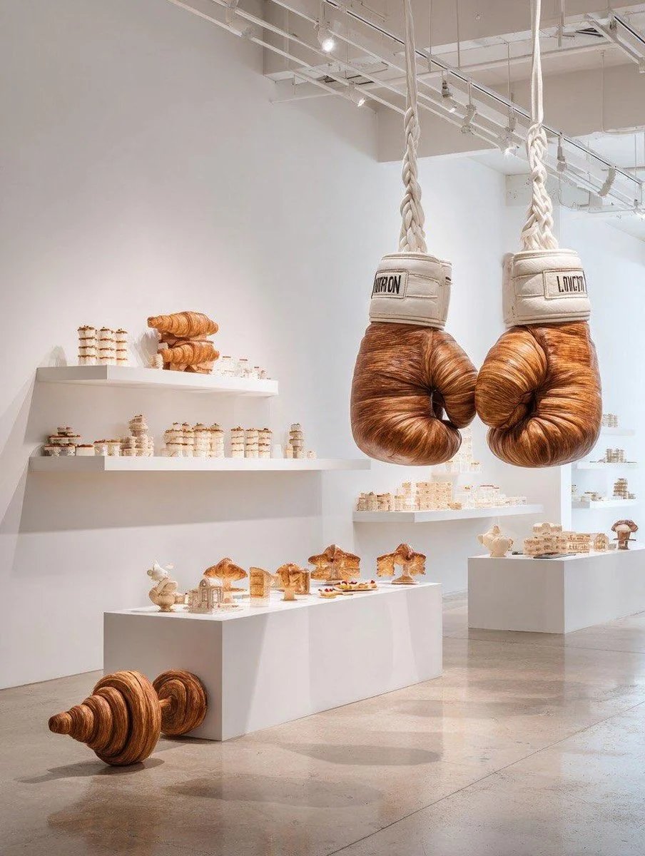 prompt seen Premium AI Prompt: Hyper-realistic Golden Flaky Croissant Pastry ai photo 4
