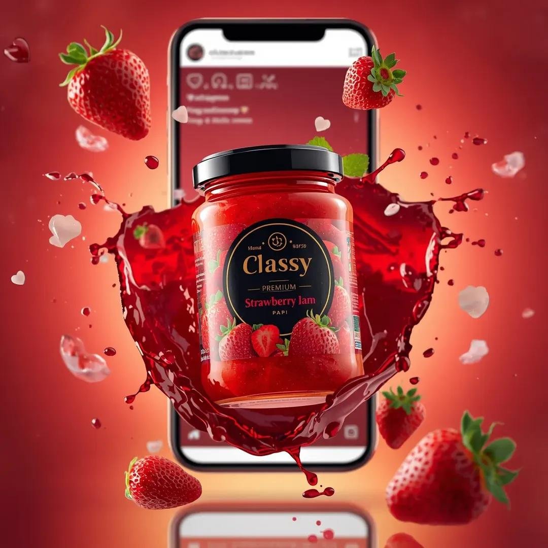 prompt seen Premium AI Prompt: Ultra-realistic Commercial Food Product Advertising Scene ai photo 4