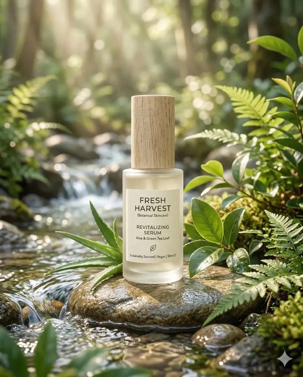 prompt seen Premium AI Prompt: Eco-friendly Skincare Product “minimalist Skincare Bottle gemini ai photo