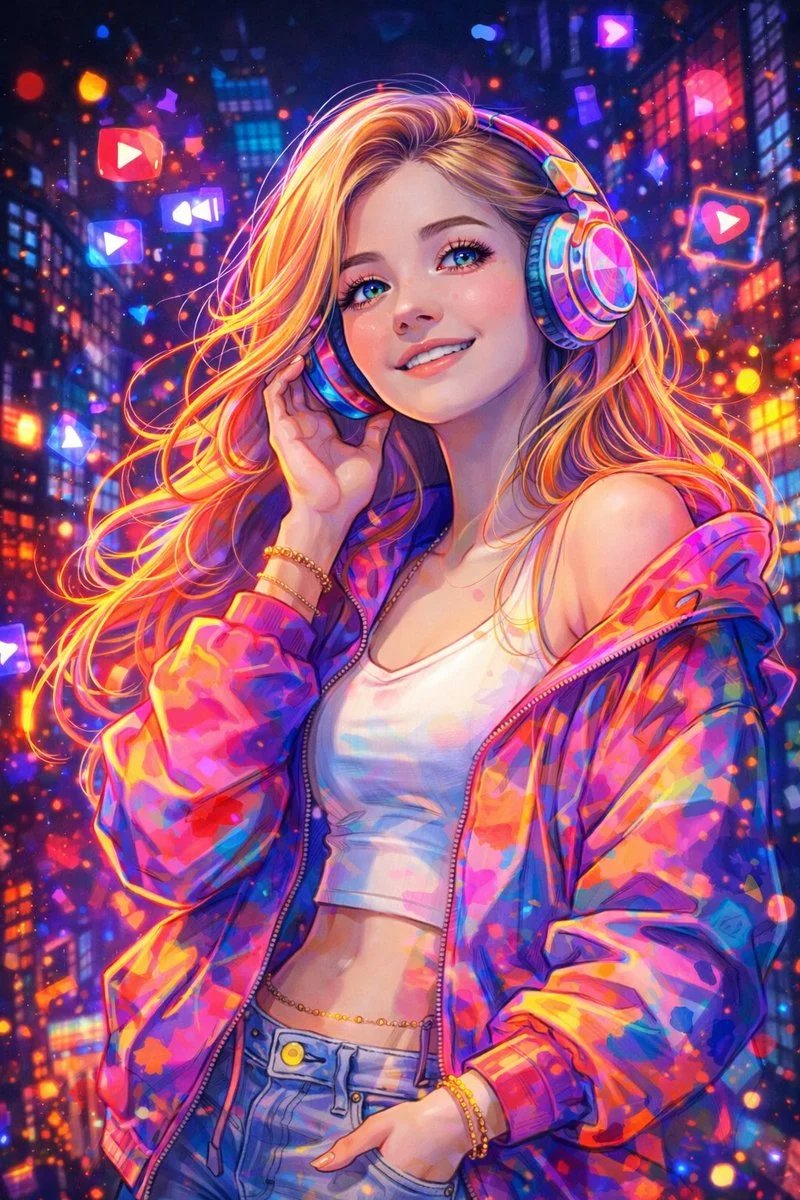 prompt seen Premium AI Prompt: A Soft Pastel Watercolor Digital Illustration ai photo 2