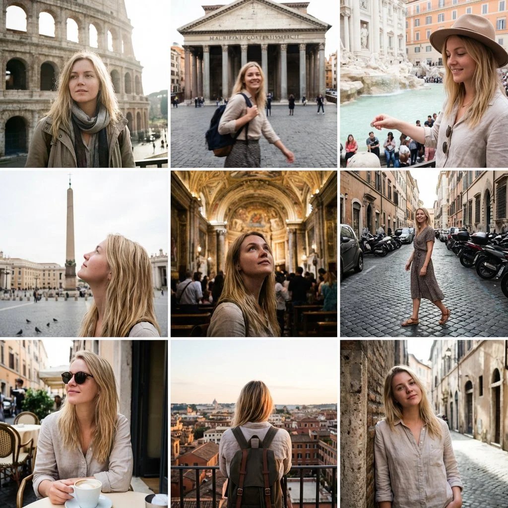 prompt seen Premium AI Prompt: Young Woman Instagram Casual Travel