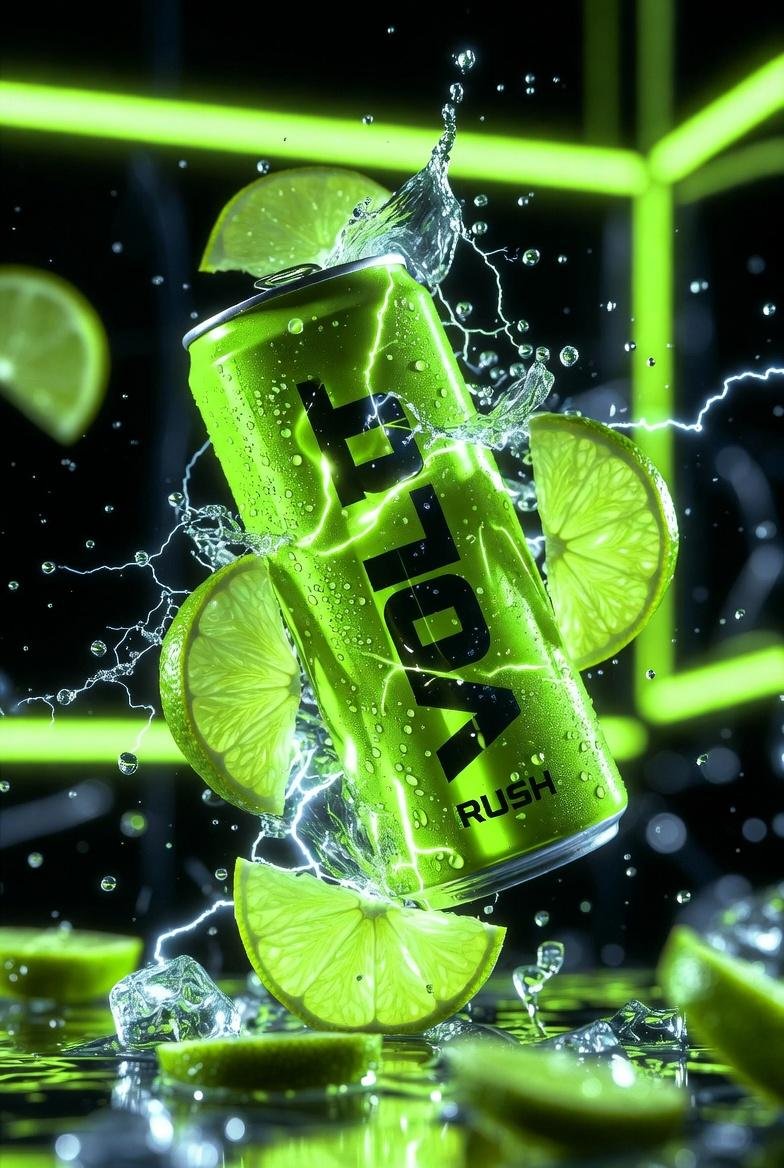 prompt seen Premium AI Prompt: Ultra-cinematic Product Photography Of A Neon-green ai photo 2