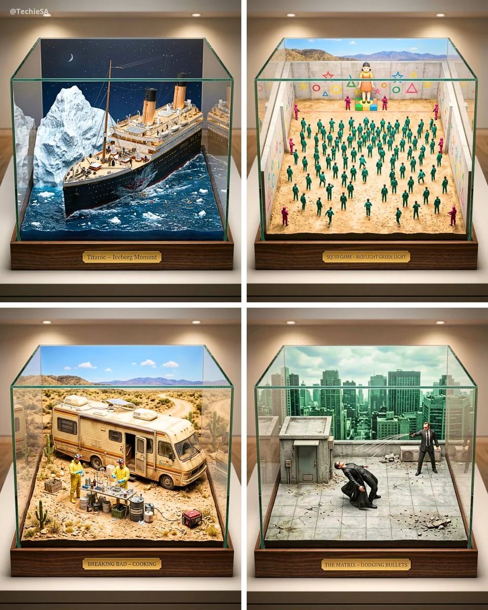 prompt seen Premium AI Prompt: Ultra-detailed Large-scale Miniature Diorama gemini ai photo