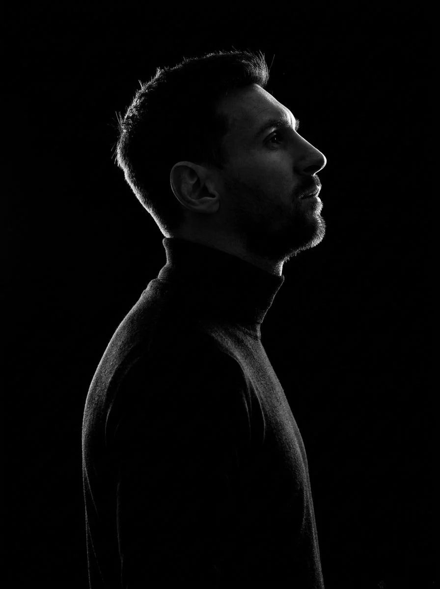prompt seen Premium AI Prompt: A Minimalist Black And White Cinematic ai photo 2