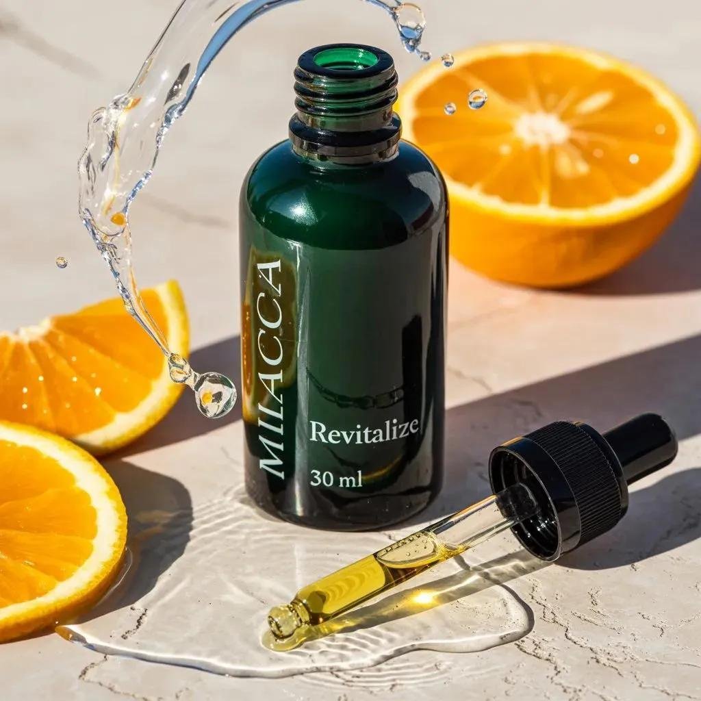 prompt seen Premium AI Prompt: Ultra-realistic Premium Skincare Serum Bottle (dark ai photo 4