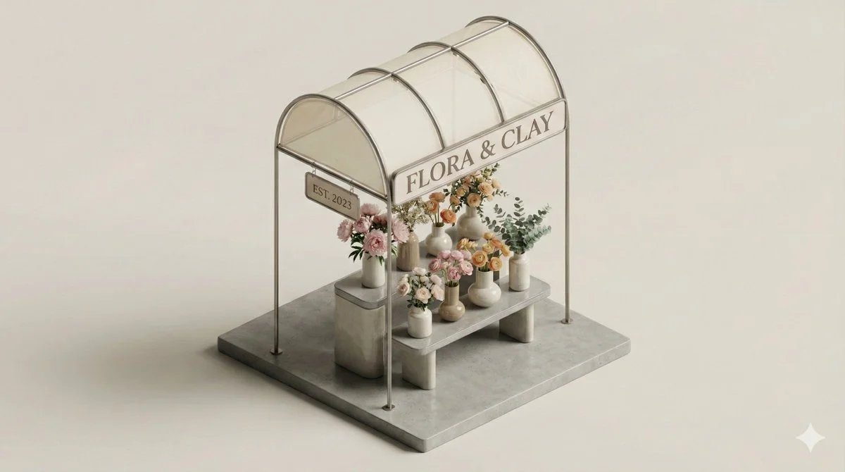 prompt seen Premium AI Prompt: Clean Minimal Isometric Diorama ai photo 2