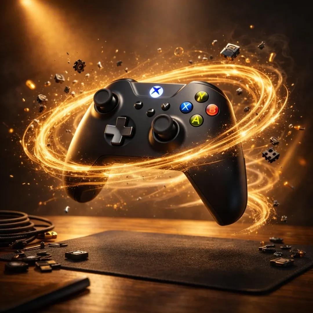 prompt seen Premium AI Prompt: Ultra-realistic Gaming Mouse Floating Above ai photo 4