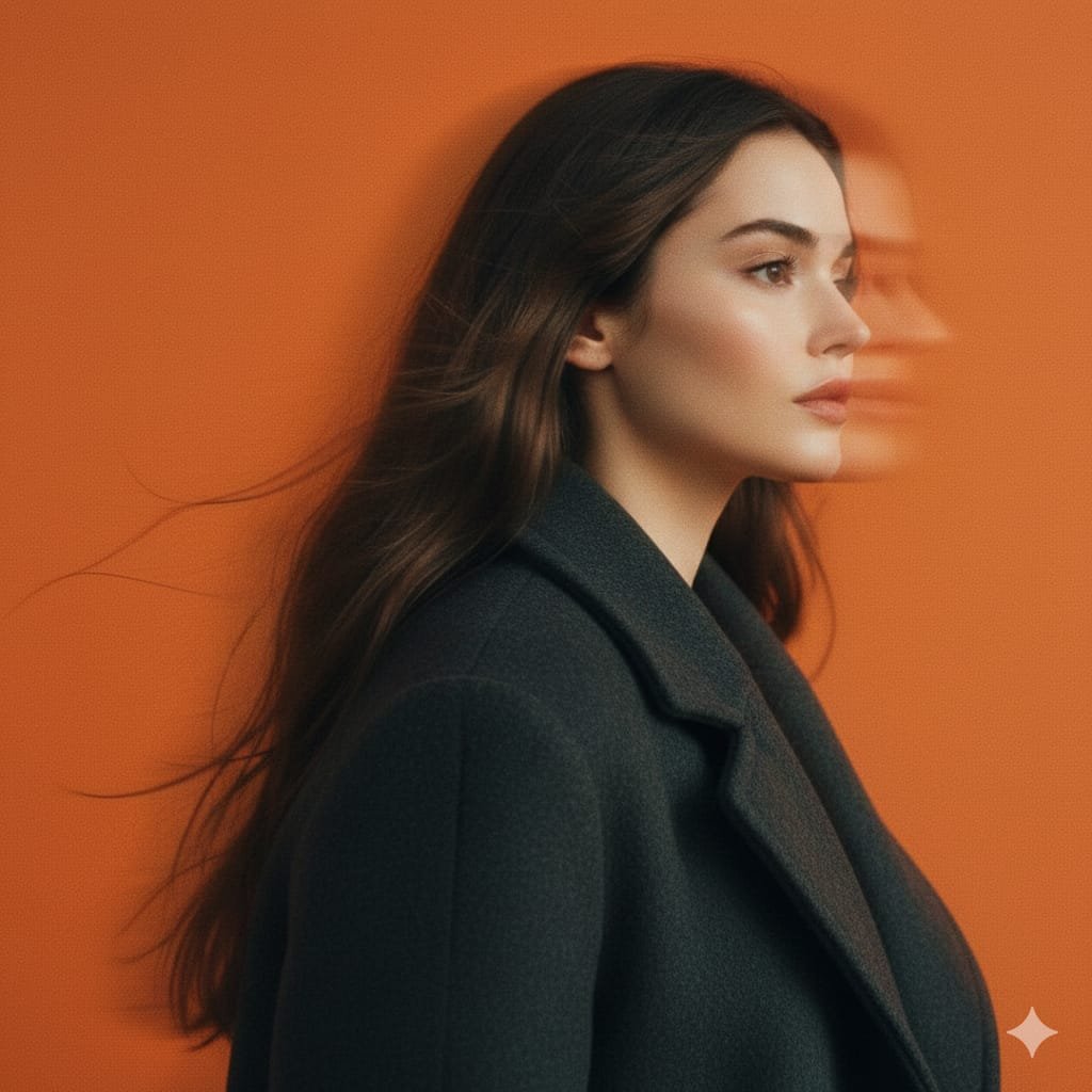 prompt seen Premium AI Prompt: A Panning Studio Portrait gemini ai photo