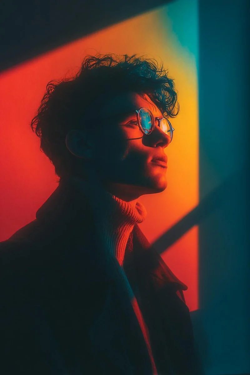 prompt seen Premium AI Prompt: Cinematic Portrait Of A Stylish Young gemini ai photo