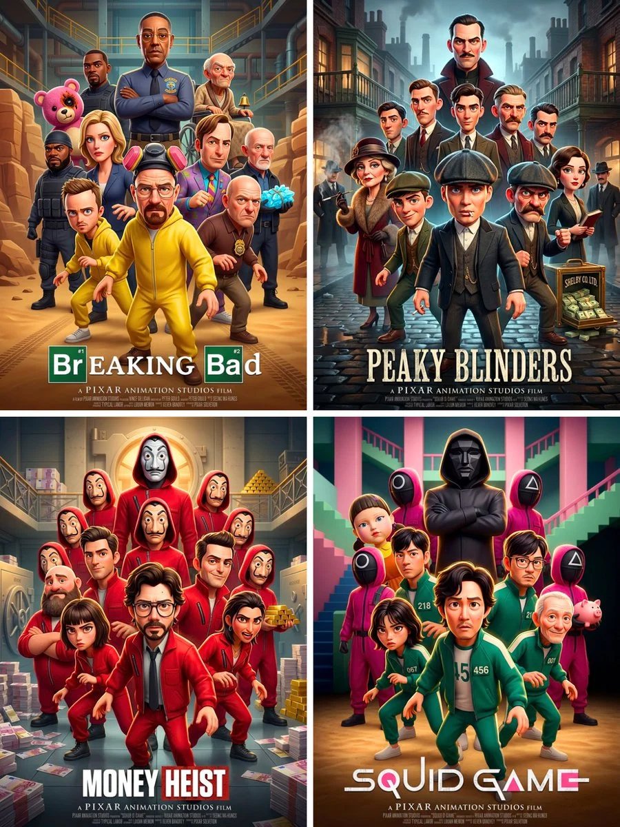 prompt seen Premium AI Prompt: Pixar 3d Cgi Animated Movie Poster gemini ai photo
