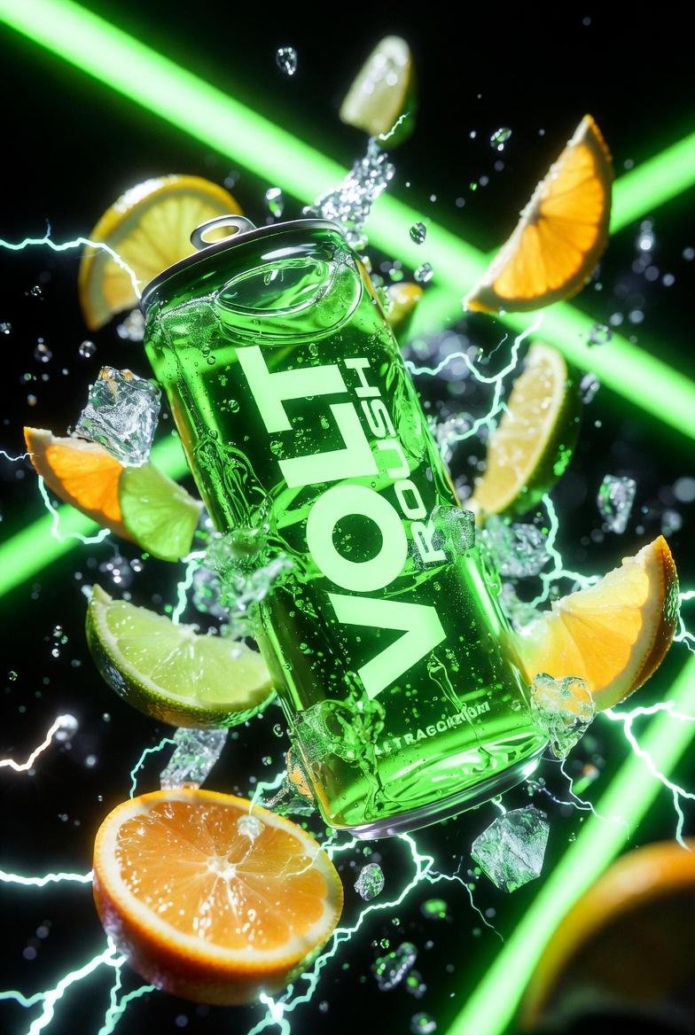 prompt seen Premium AI Prompt: Ultra-cinematic Product Photography Of A Neon-green ai photo 3