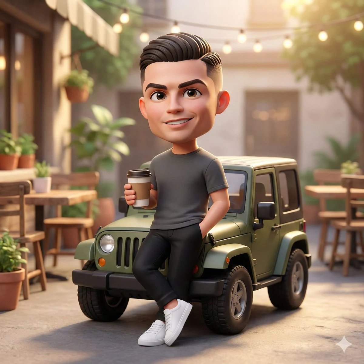 prompt seen Premium AI Prompt: A Cute 3d Chibi- Character Leaning gemini ai photo