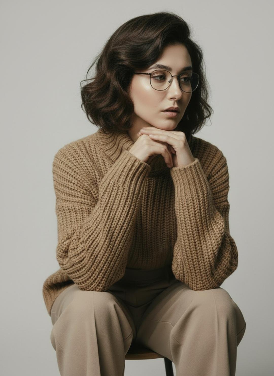 prompt seen Premium AI Prompt: Young Woman Timeless Autumn Fashion ai photo 2
