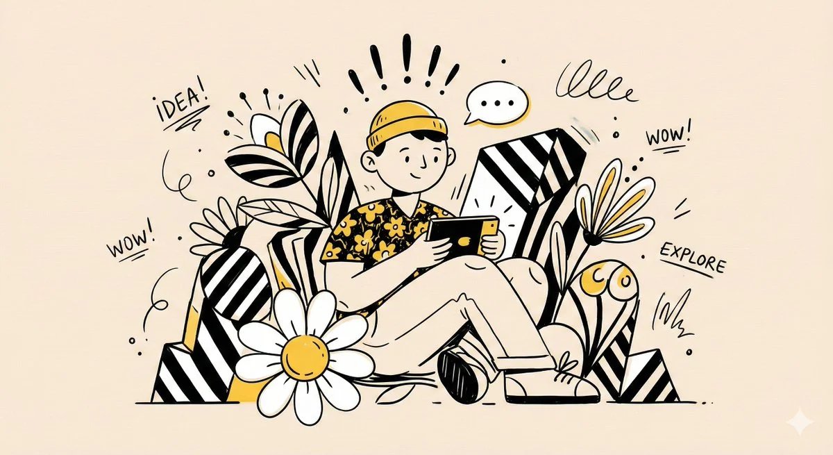 prompt seen Premium AI Prompt: Create Whimsical Playful Illustration ai photo 2