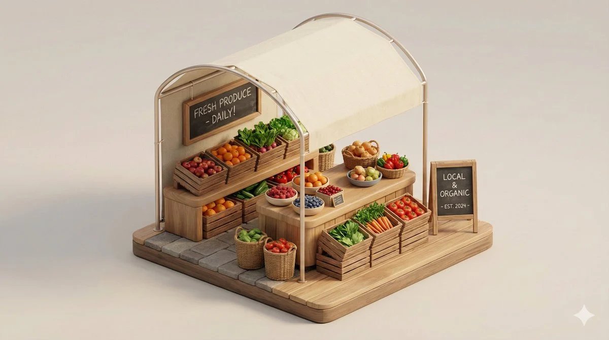 prompt seen Premium AI Prompt: Clean Minimal Isometric Diorama gemini ai photo