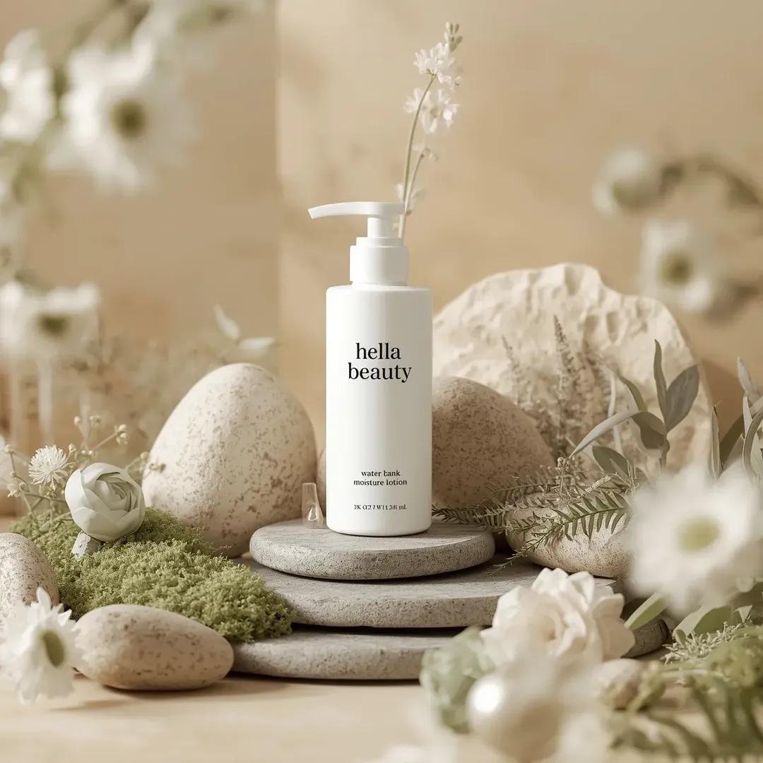 prompt seen Premium AI Prompt: Ultra-high-end Photorealistic Commercial Skincare Product Photography ai photo 2