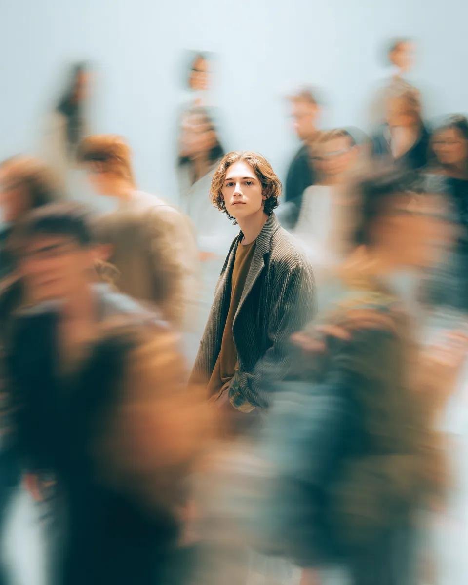 prompt seen Premium AI Prompt: Cinematic Portrait Of A Young Person ai photo 2