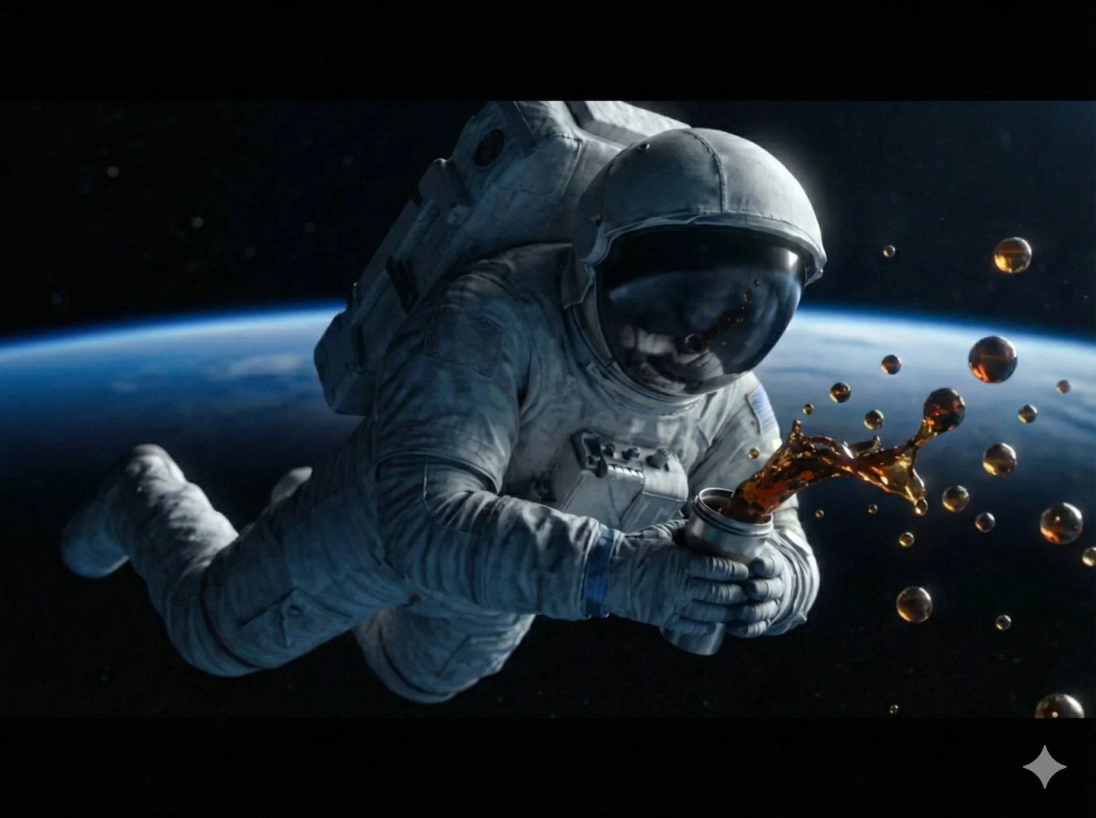 prompt seen Premium AI Prompt: Highdetail Cinematic Shot Astronaut gemini ai photo