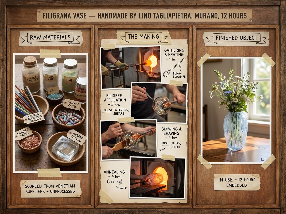 prompt seen Premium AI Prompt: An Artisans Method Board For Handmade gemini ai photo