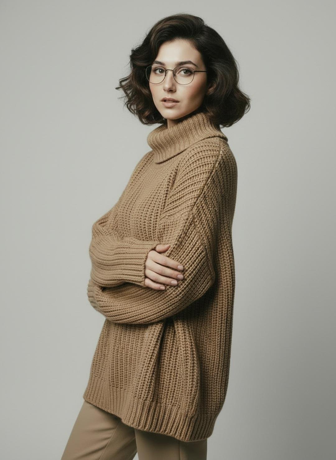 prompt seen Premium AI Prompt: Young Woman Timeless Autumn Fashion ai photo 3