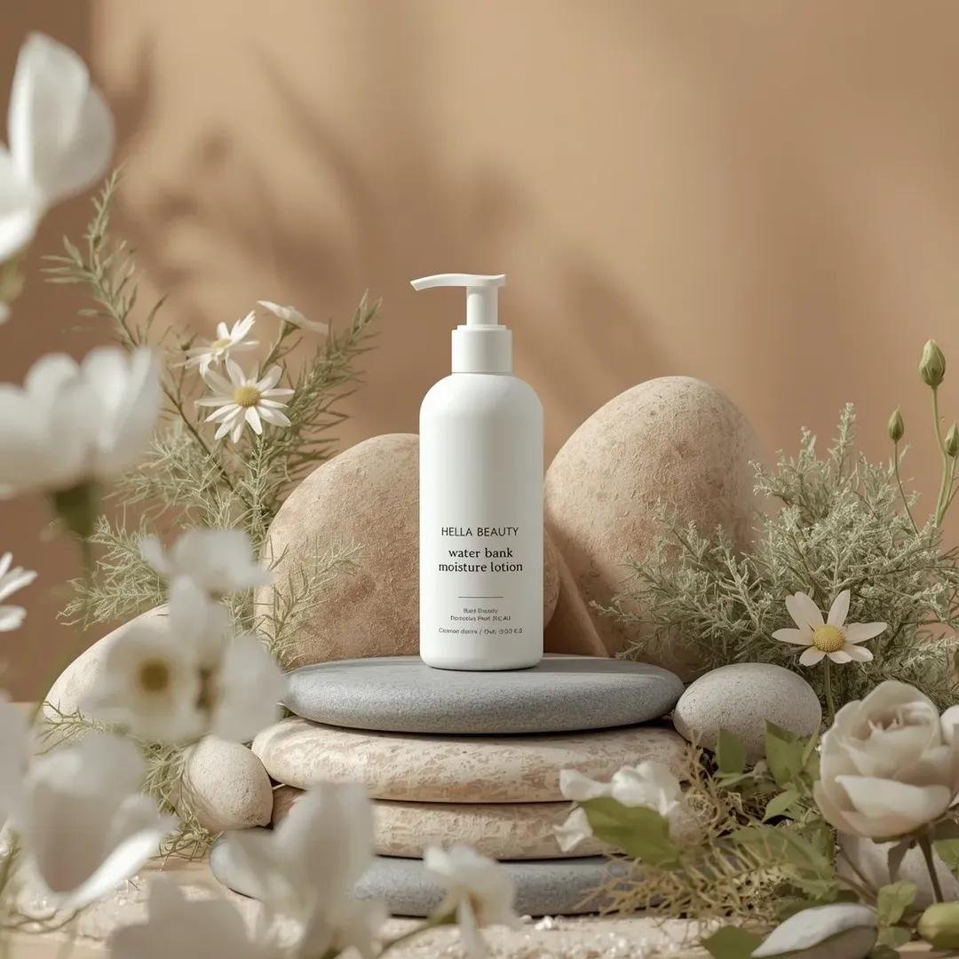 prompt seen Premium AI Prompt: Ultra-high-end Photorealistic Commercial Skincare Product Photography ai photo 3